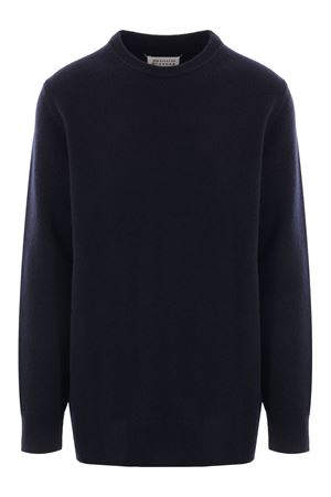 Maglione in lana blu navy MAISON MARGIELA | S50HL0024M13058511